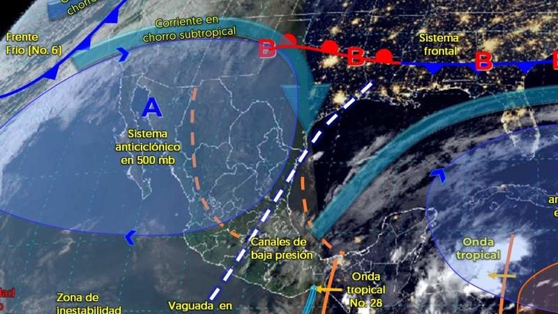 Pronóstico del tiempo para Tamaulipas 28 Octubre 2024