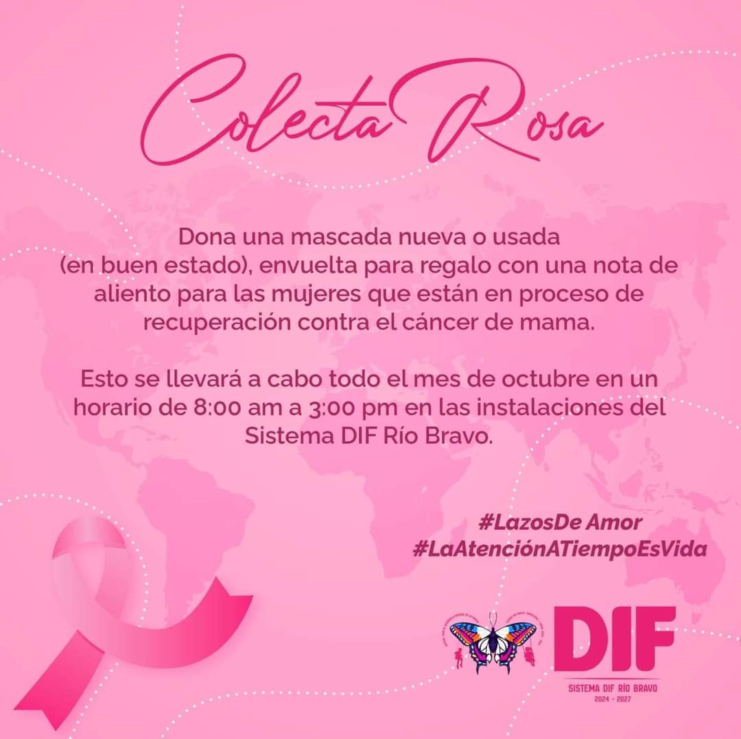 DIF Río Bravo Lanza «Colecta Rosa» en Apoyo a Mujeres con Cáncer de Mama