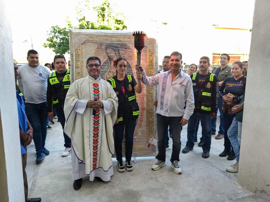 Antorcha Guadalupana Llega a Tamaulipas en su Trayecto hacia Nueva York