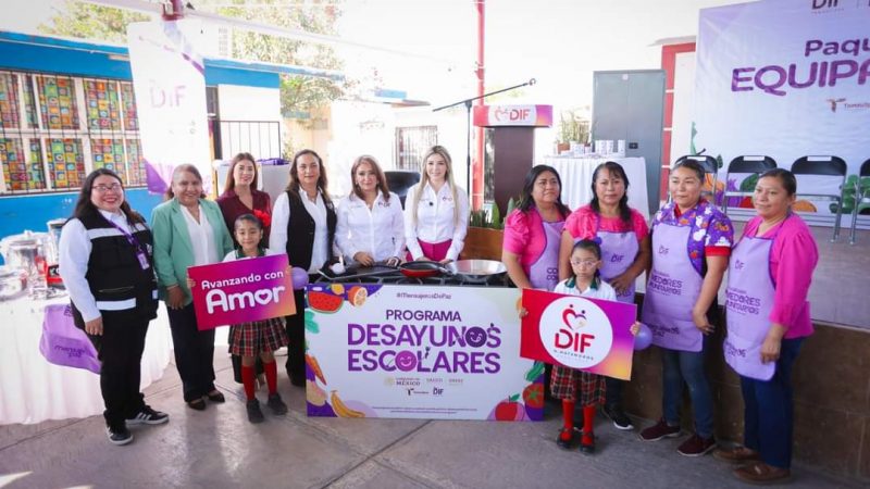 DIF Tamaulipas refuerza desayunadores escolares y comedores comunitarios con entrega de equipo en 17 municipios