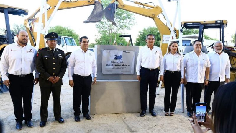 Américo Villarreal coloca la primera piedra de la Ciudad Judicial en Victoria, marcando la mayor inversión en infraestructura judicial en un siglo