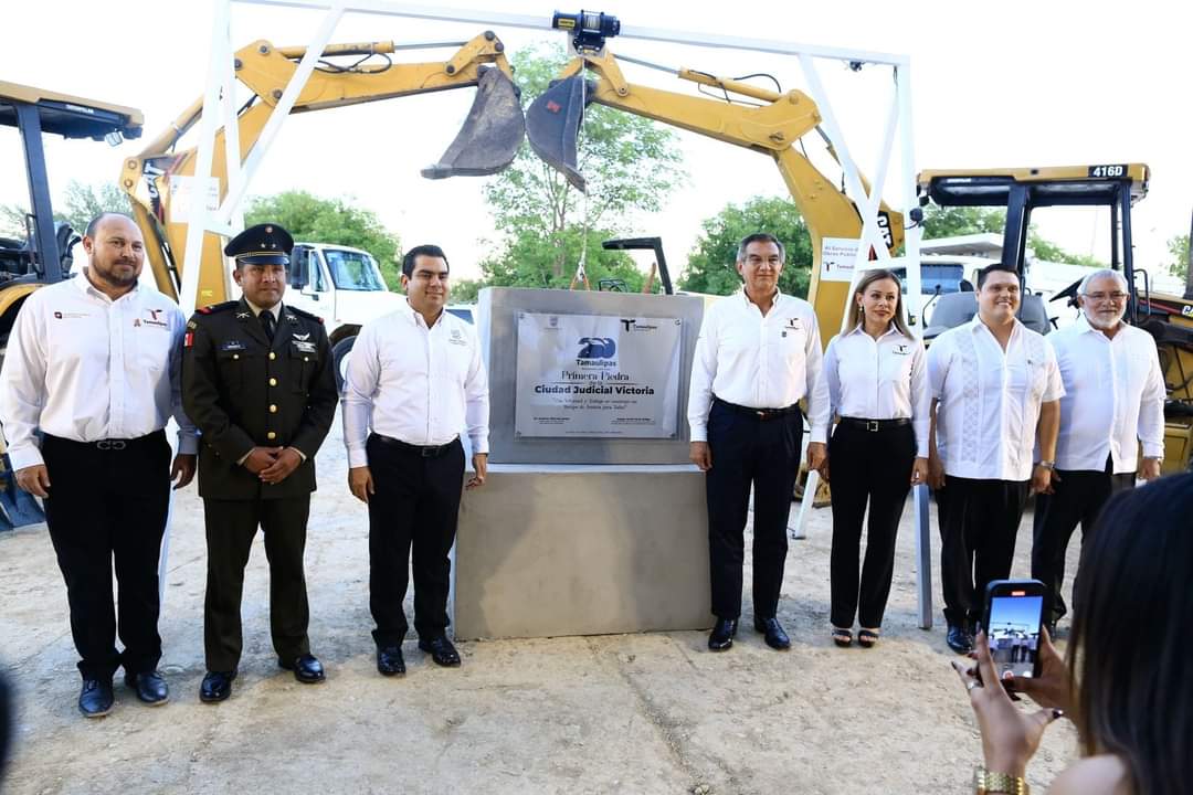 Américo Villarreal coloca la primera piedra de la Ciudad Judicial en Victoria, marcando la mayor inversión en infraestructura judicial en un siglo