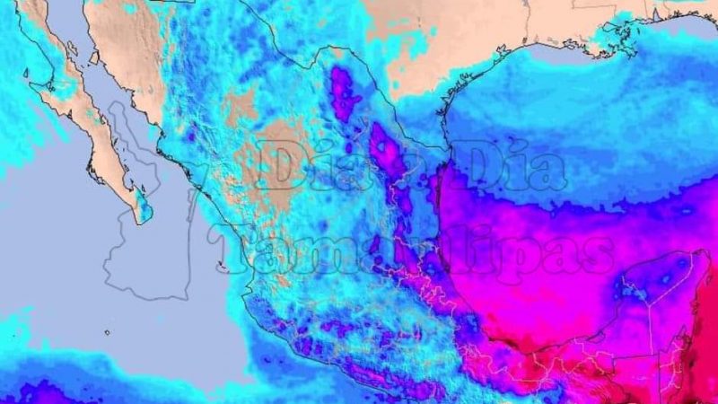 Prevén Lluvias en Tamaulipas por Frente Frío y Zona de Inestabilidad en el Golfo