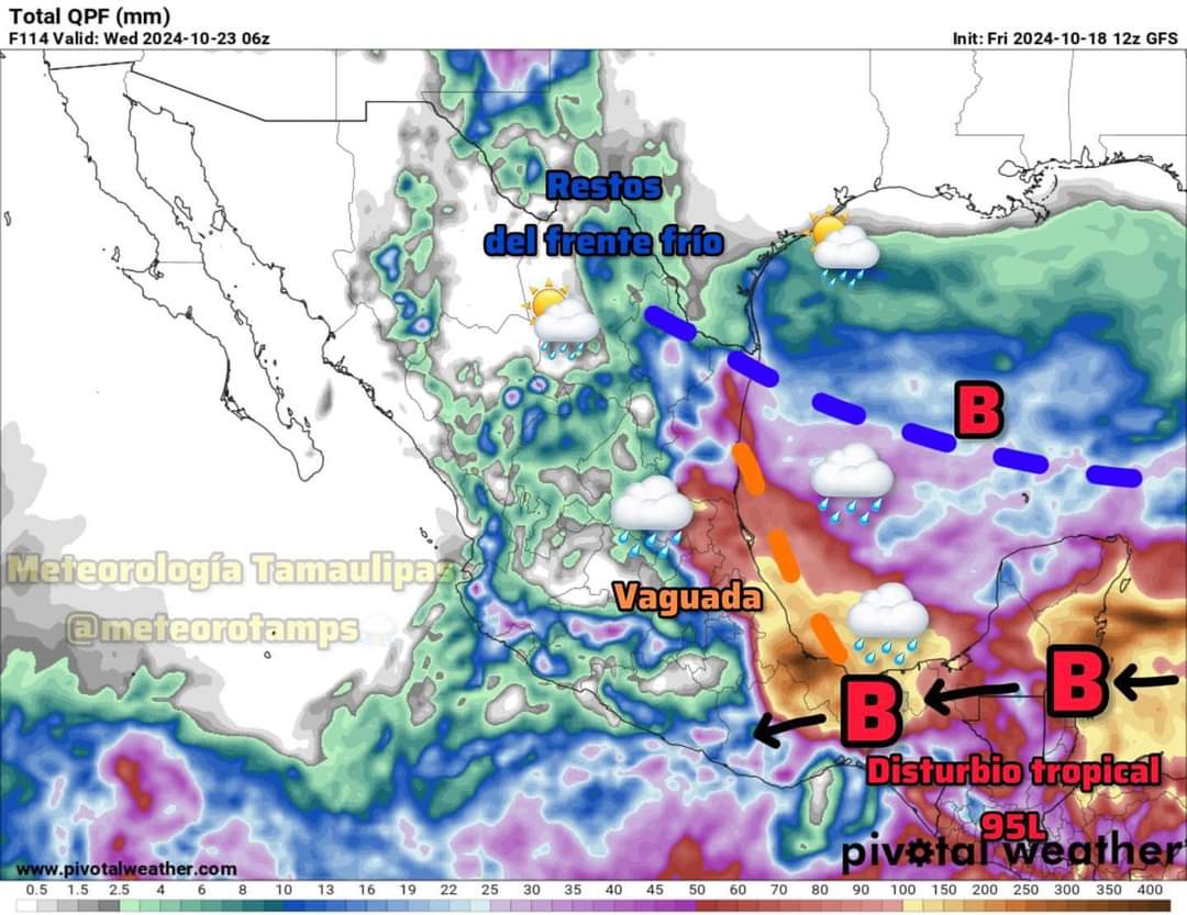 Alerta Meteorológica: Aumento de lluvias en Tamaulipas desde el domingo