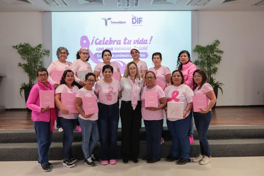 DIF Tamaulipas Reafirma su Compromiso en la Lucha Contra el Cáncer de Mama con Entregas de Prótesis y Campañas de Salud