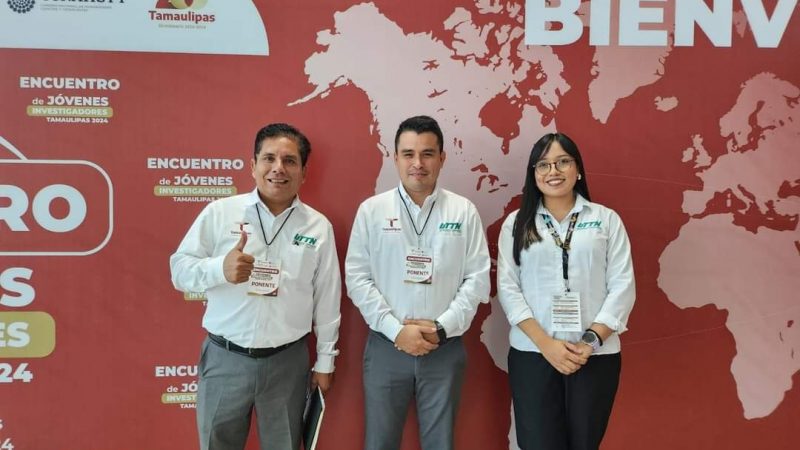 Docentes de la UTTN Reciben Reconocimiento por Mejor Proyecto de Investigación en el Encuentro de Jóvenes Investigadores de Tamaulipas 2024