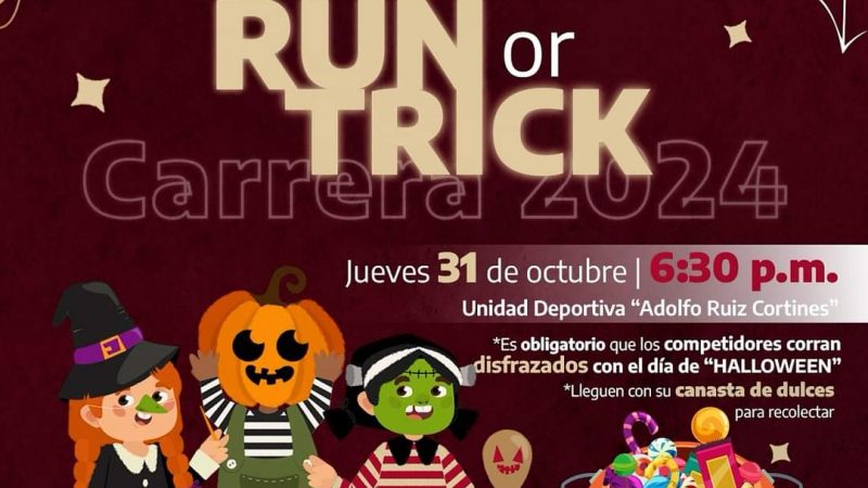 El Instituto del Deporte de Tamaulipas Organiza la Carrera “Run or Trick” por Halloween
