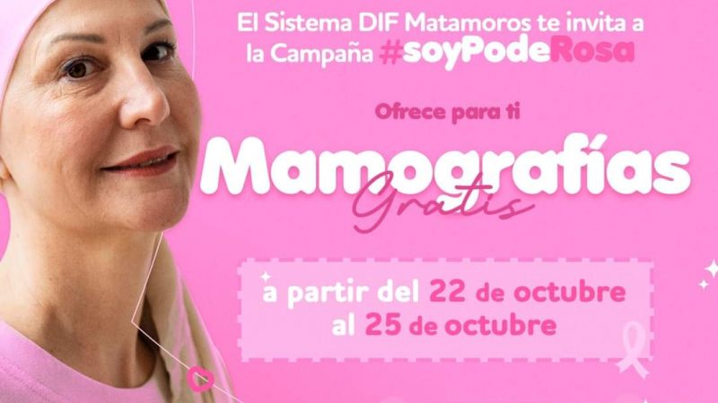DIF Matamoros Ofrece Mastografías Gratuitas para Mujeres en Campaña de Prevención de Cáncer de Mama