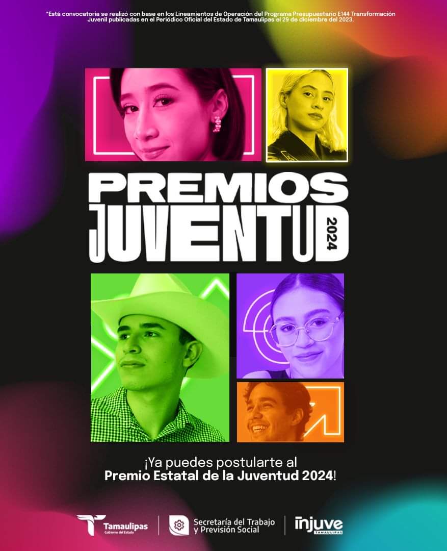 Convocatoria al Premio de la Juventud 2024 con bolsa histórica de un millón de pesos en total