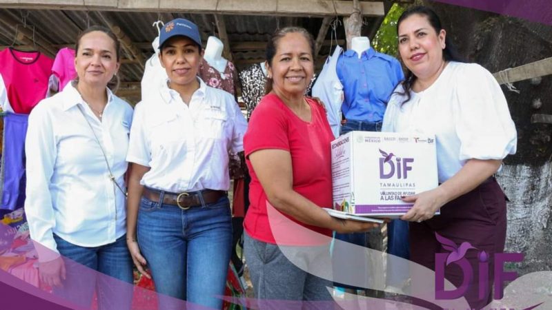 DIF Mante entrega apoyos alimentarios a familias vulnerables con el programa “Voluntad de ayudar”