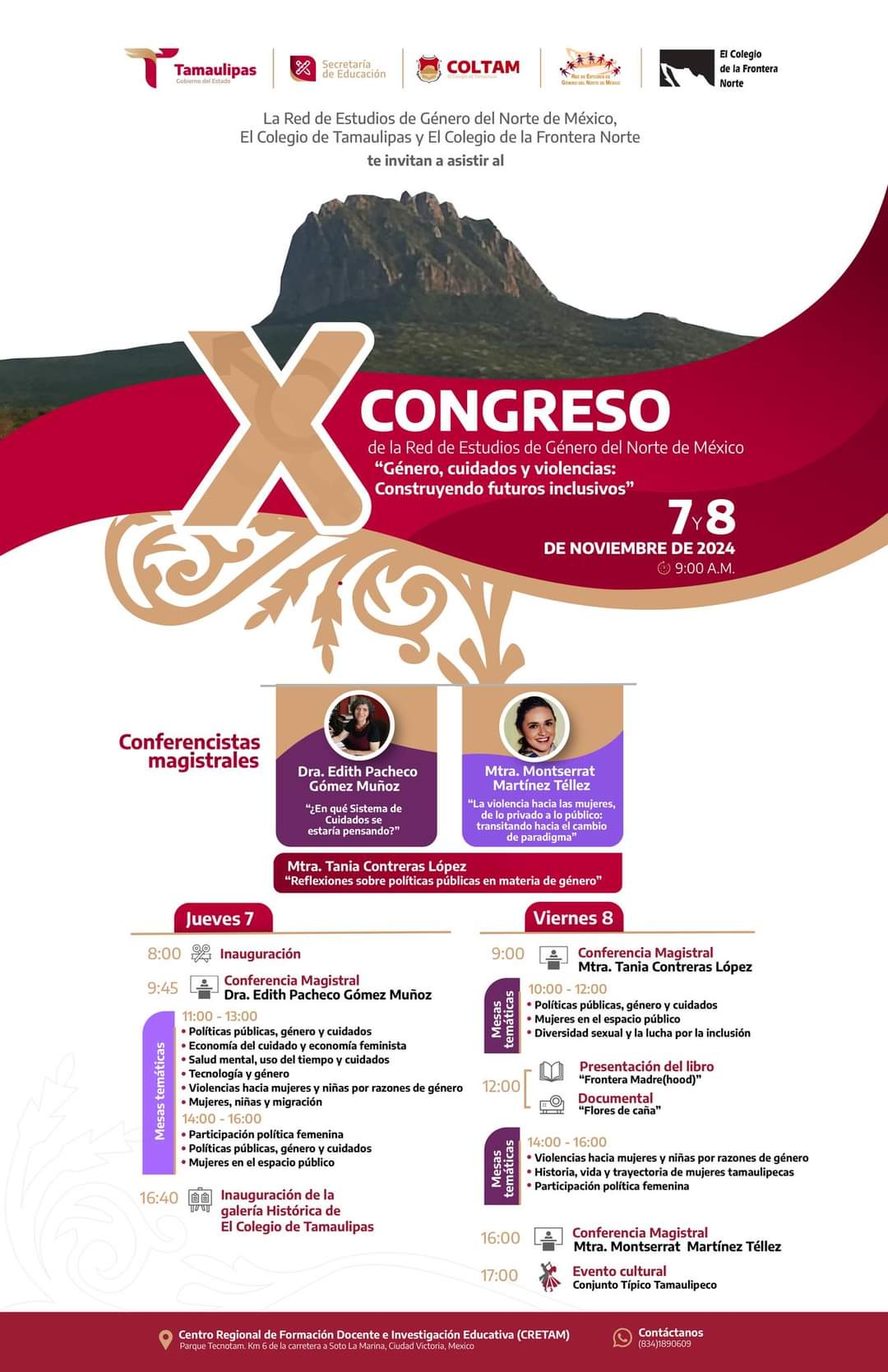 Convocan al X Congreso de la Red de Estudios de Género del Norte de México en Tamaulipas