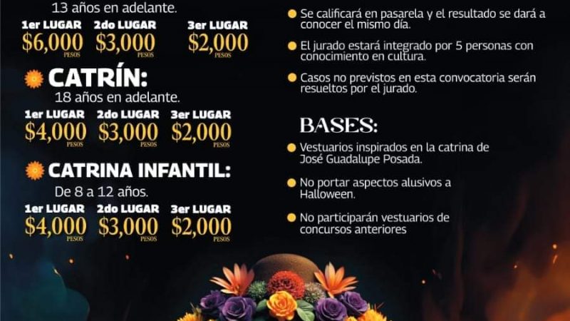 Anuncian Concurso de Catrinas 2024 en Reynosa