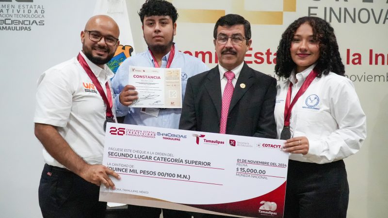 Estudiantes de la UAT destacan en el certamen estatal de creatividad e innovación
