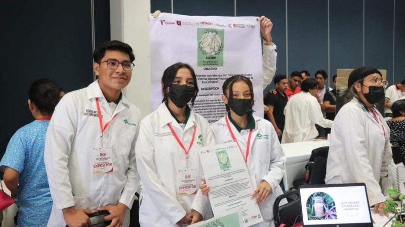 Alumnos de CONALEP representarán a México en Colombia con proyecto de suplemento digestivo innovador