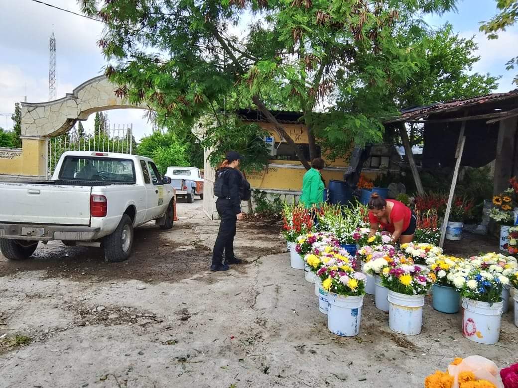 Refuerzan Seguridad en Panteones de Ciudad Madero por Día de Muertos