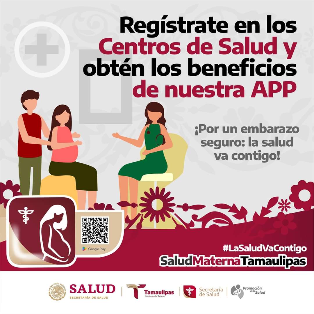 Invitan a Mujeres Embarazadas a Registrarse en la App Salud Materna Tamaulipas