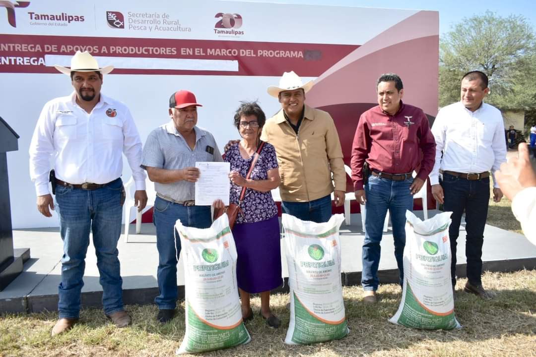 Productores citrícolas de Tamaulipas reciben apoyo con fertilizante para fortalecer sus cultivos