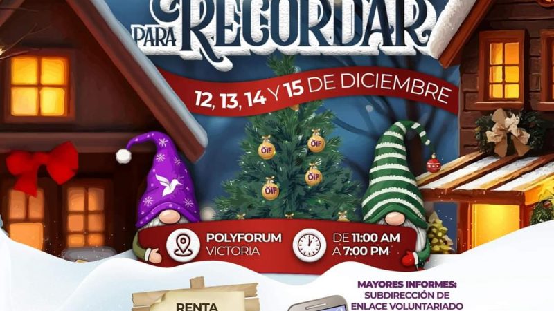 DIF Tamaulipas Invita a Participar en el Tercer Bazar «Un DIFciembre para Recordar»