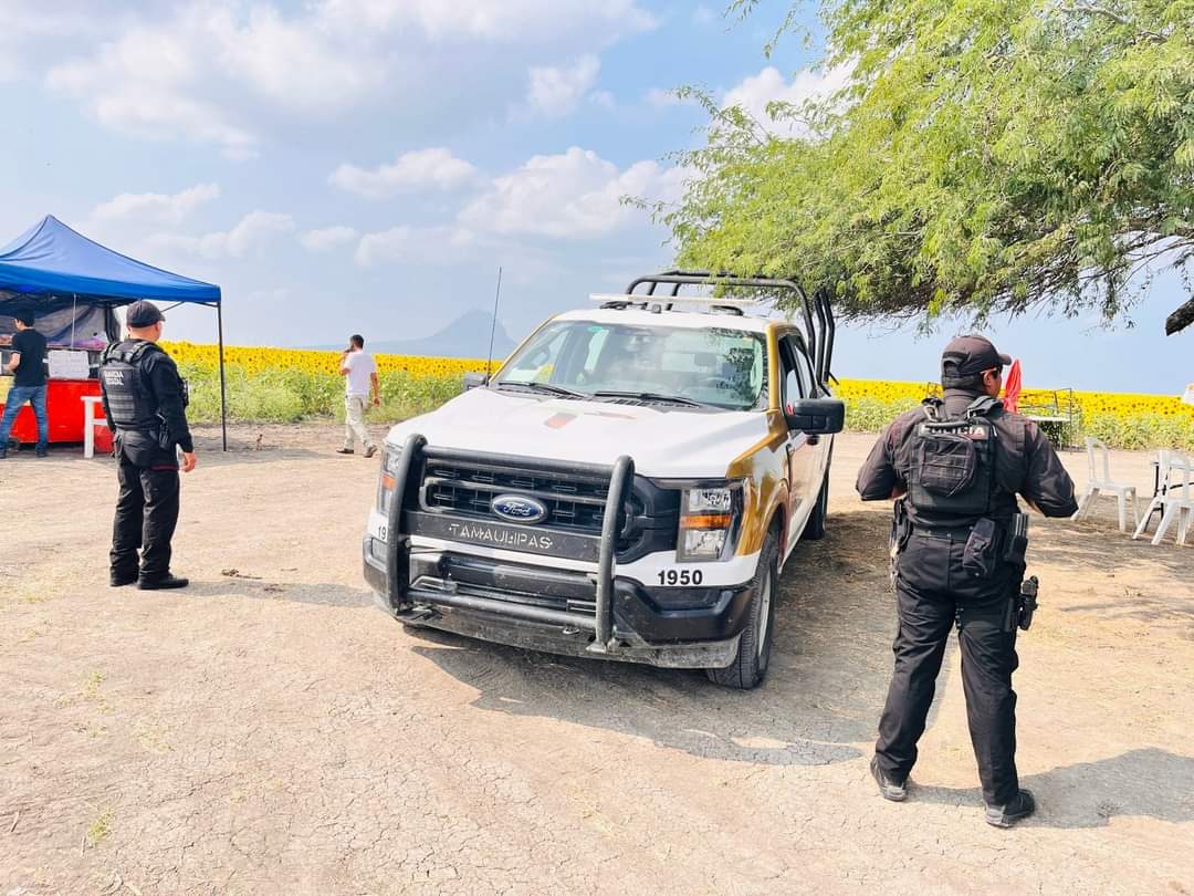 Guardia Estatal refuerza seguridad en el Campo de Girasoles en González
