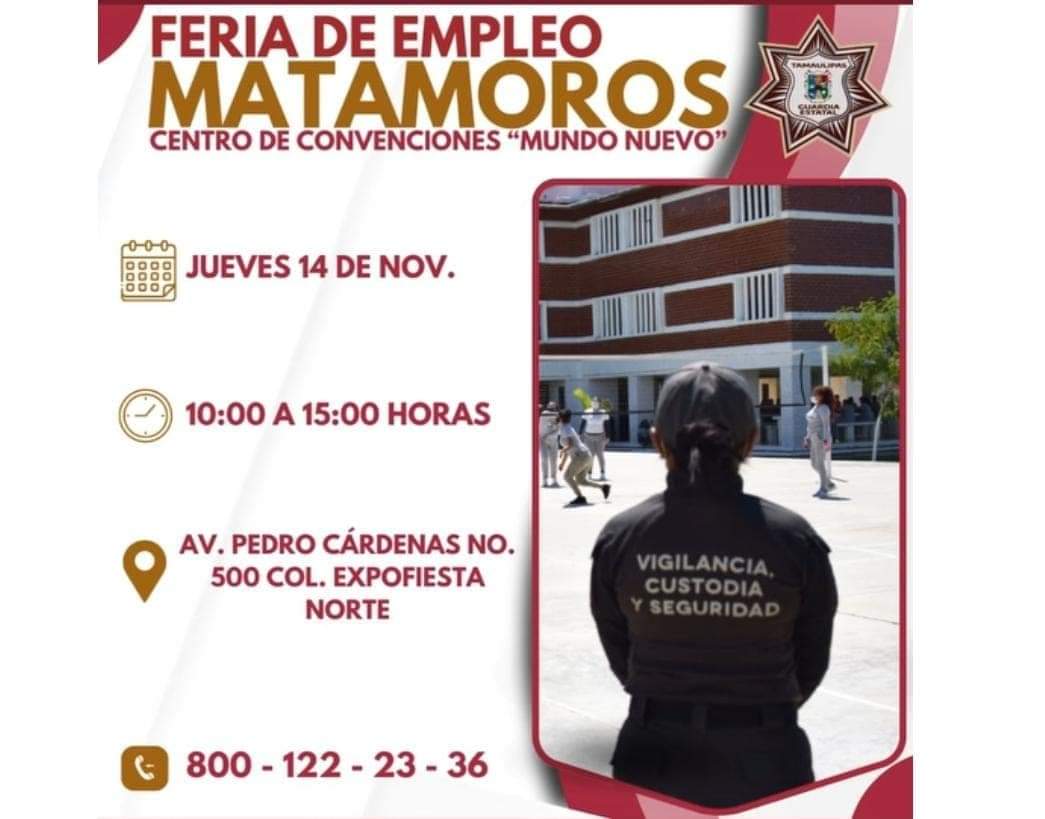 Convocatoria Abierta para Unirse a la Guardia Estatal de Tamaulipas