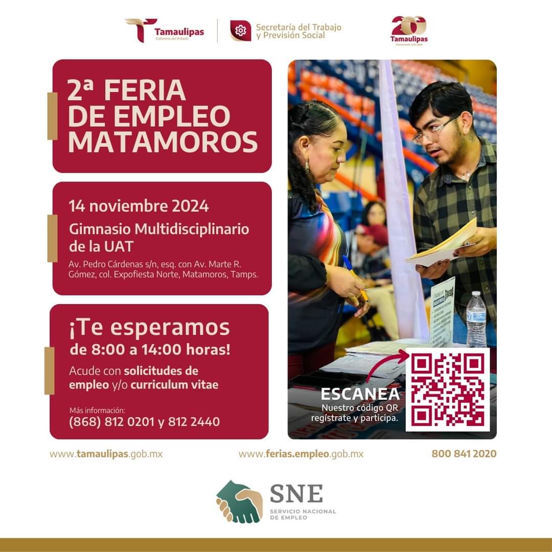 Feria del Empleo en Matamoros: Oportunidades Laborales para Todos