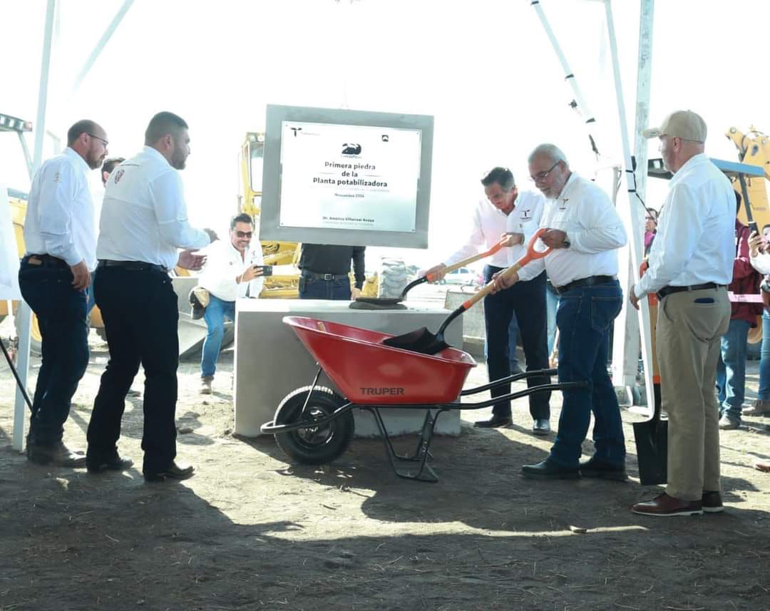 Se Coloca la Primera Piedra de la Nueva Planta Potabilizadora para el Acueducto Vicente Guerrero