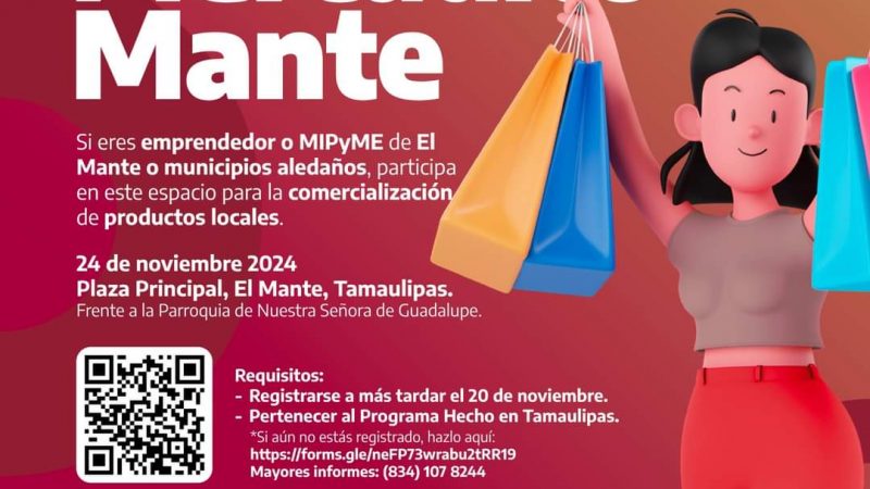 Invitan a Productores Locales a Participar en el «Mercadito Mante»