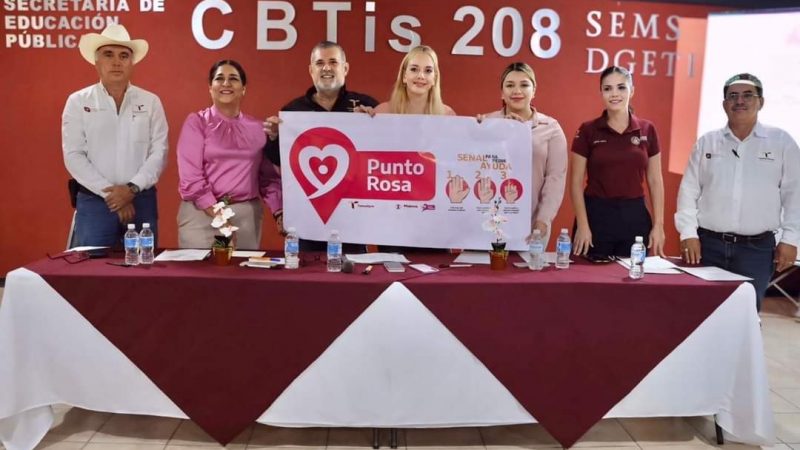 CBTis 208 de Abasolo se Une como Nuevo Punto Rosa para Apoyar a Mujeres