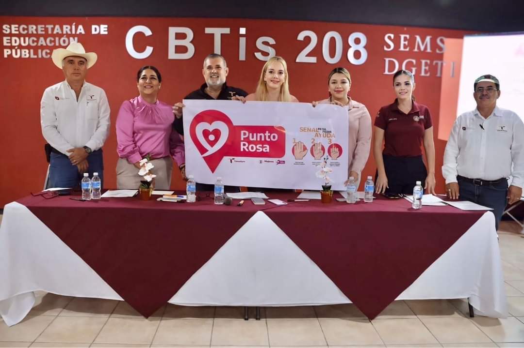 CBTis 208 de Abasolo se Une como Nuevo Punto Rosa para Apoyar a Mujeres