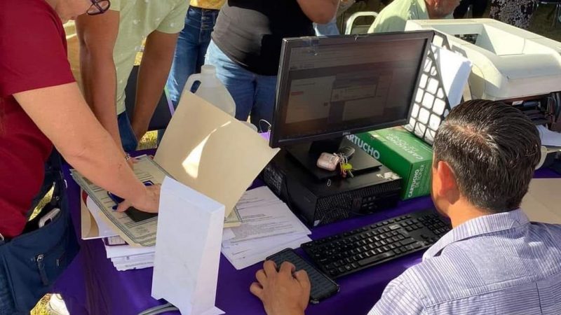 Impulsan Derecho a la Identidad con Brigada de Registro Civil en Valle Hermoso