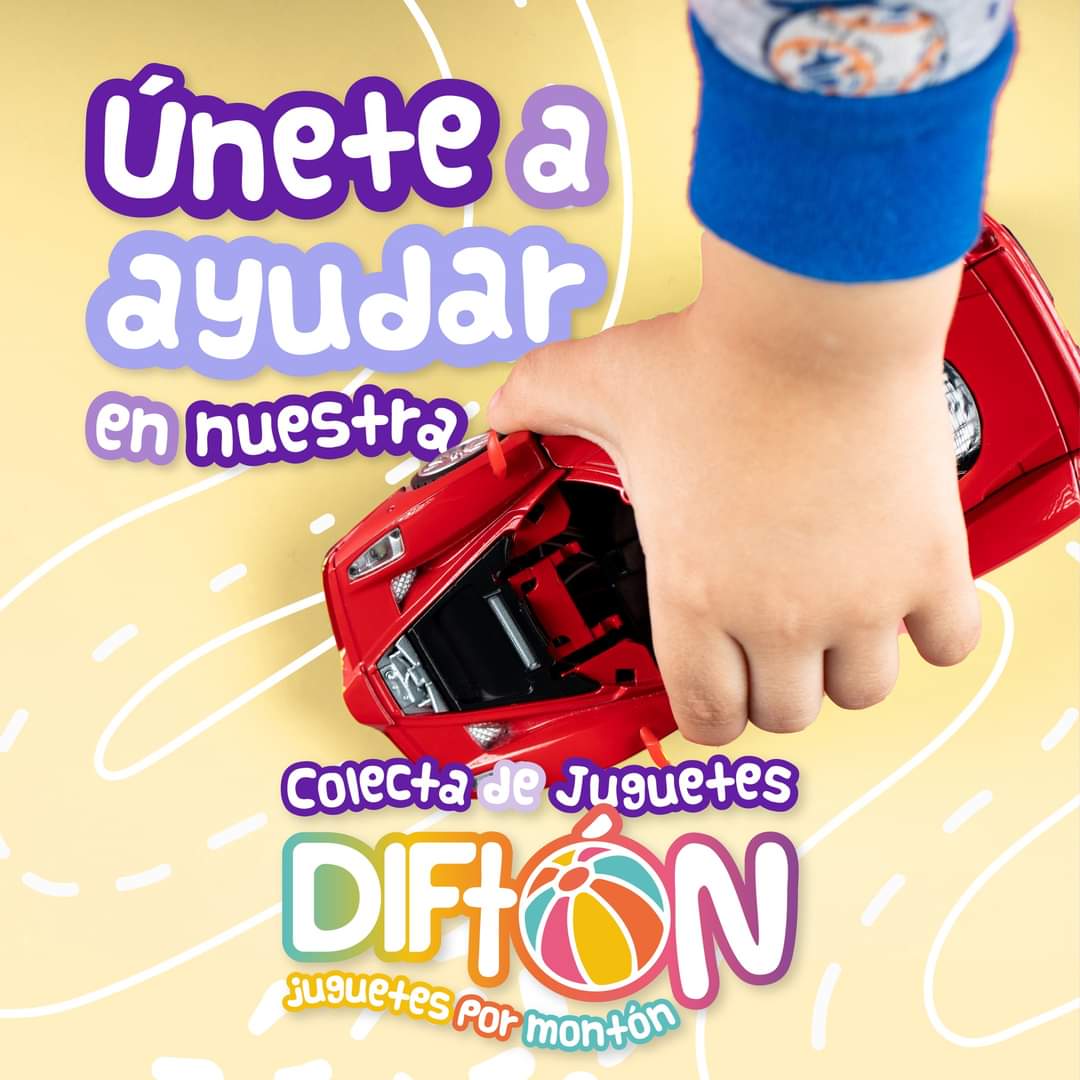 DIF Tamaulipas lanza colecta de juguetes DIFtón “Juguetes por Montón” para esta Navidad