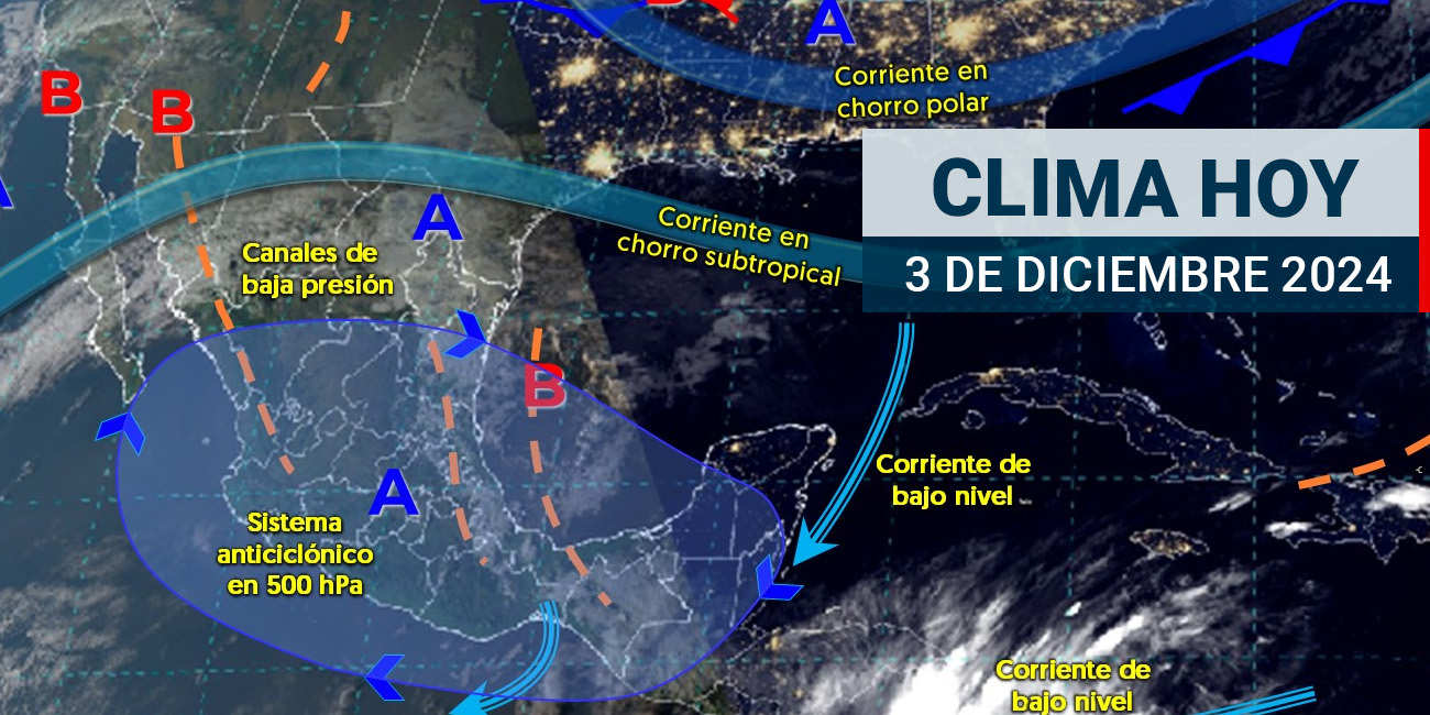 Pronóstico del tiempo para Tamaulipas 3 Diciembre 2024