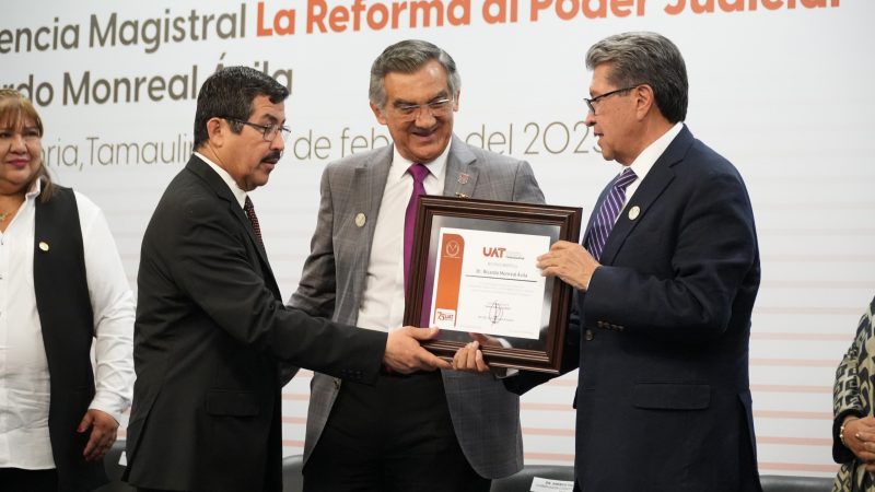 Ricardo Monreal expone en la UAT conferencia sobre la reforma al Poder  Judicial