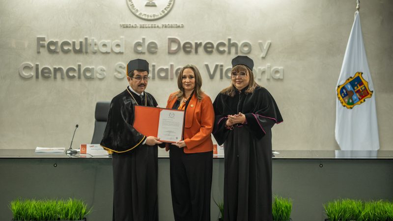 Recibe Isolda Rendón nombramiento de presidenta honoraria de Familia UAT