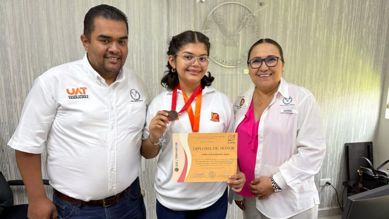 Destaca estudiante de la UAT en Olimpiada Nacional de Matemáticas