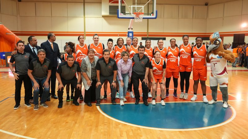Rector de la UAT inaugura la  temporada 2025 de la LNBP Femenil