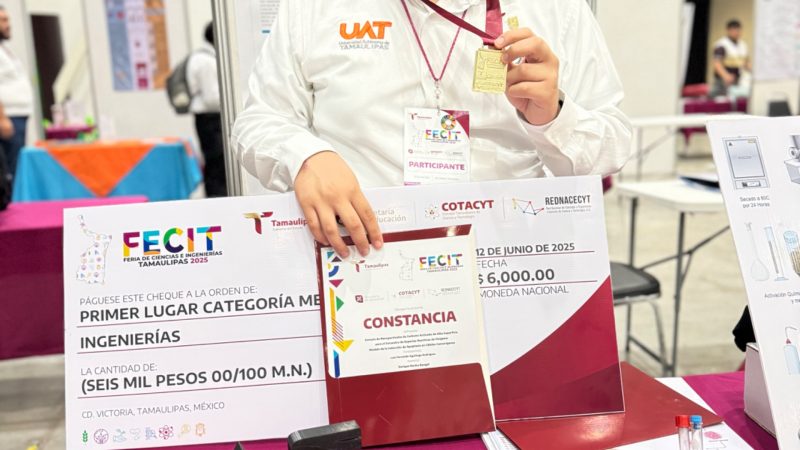 Estudiante de la UAT investiga cura contra el cáncer