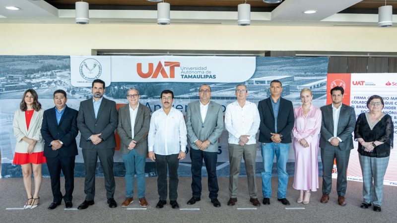 Fortalece la UAT y Banco Santander apoyo a la educación superior