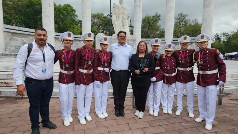 Obtiene la UAT segundo lugar nacional en competencia de escoltas y bandas de guerra