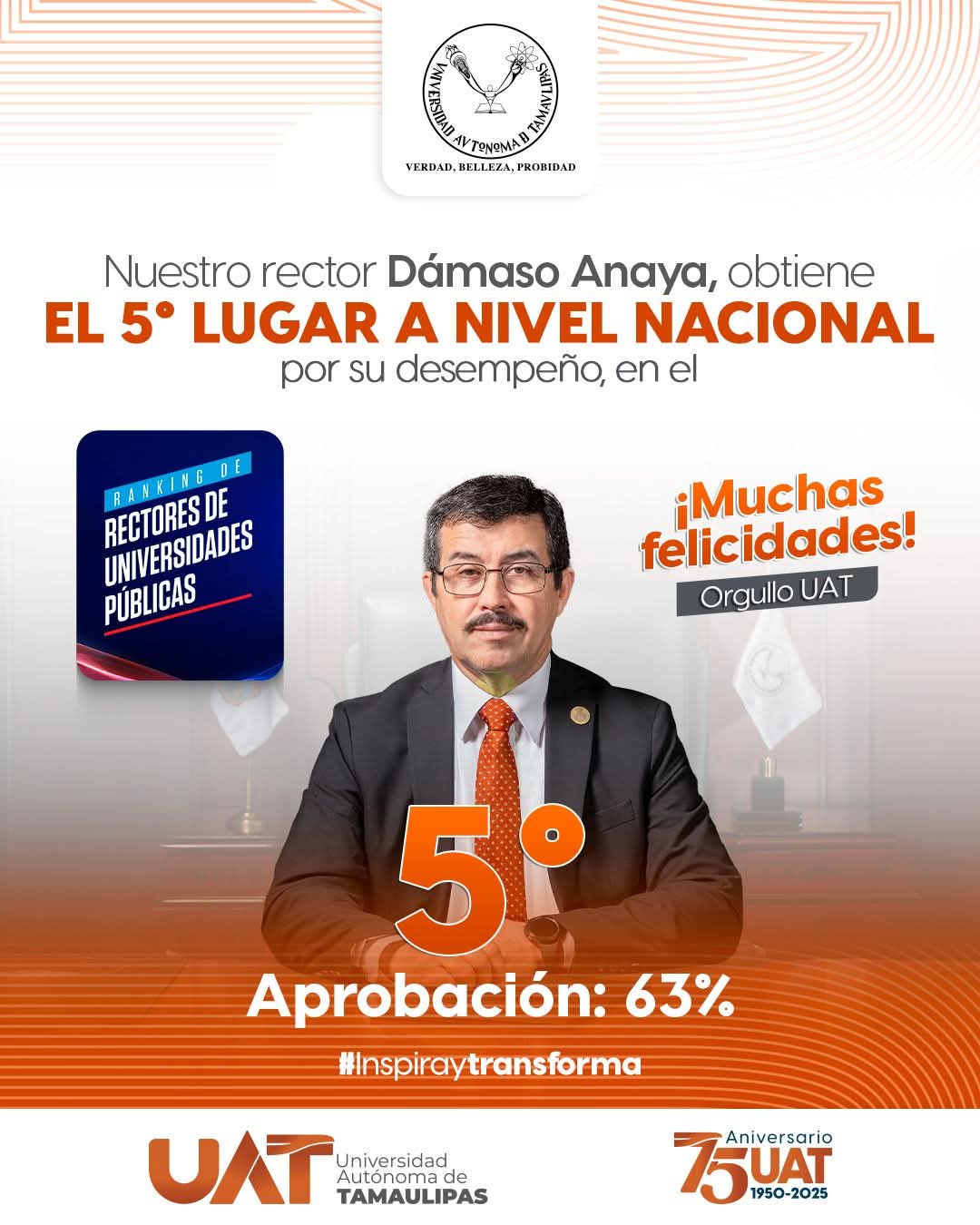 Dámaso Anaya está entre los rectores mejor evaluados de México