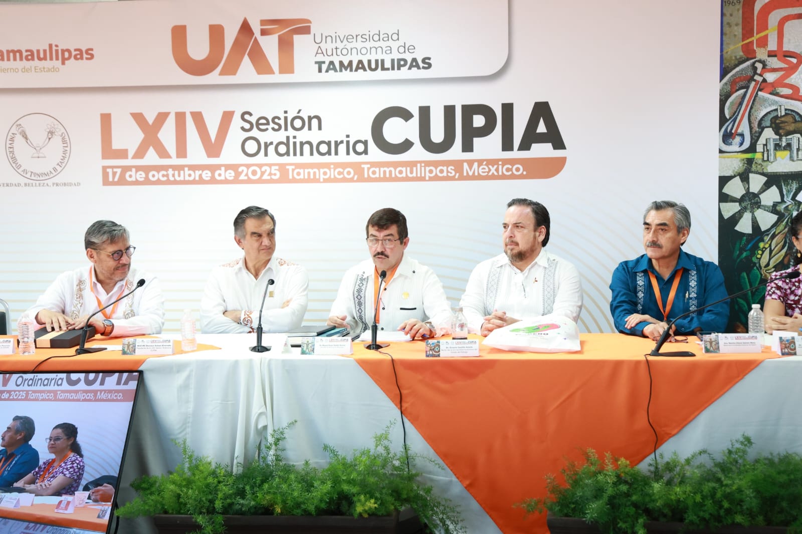 Gobernador preside en la UAT clausura de la sesión nacional de universidades públicas