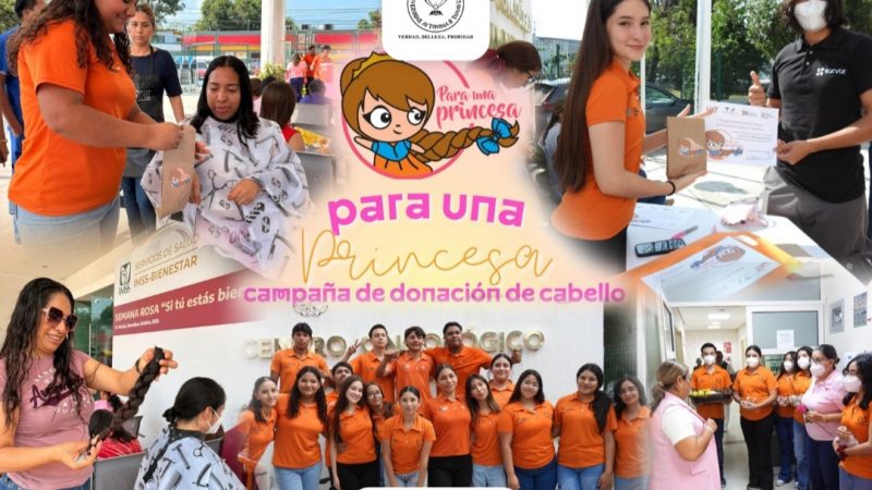 Realiza la UAT jornada de donación de cabello en apoyo a pacientes oncológicos