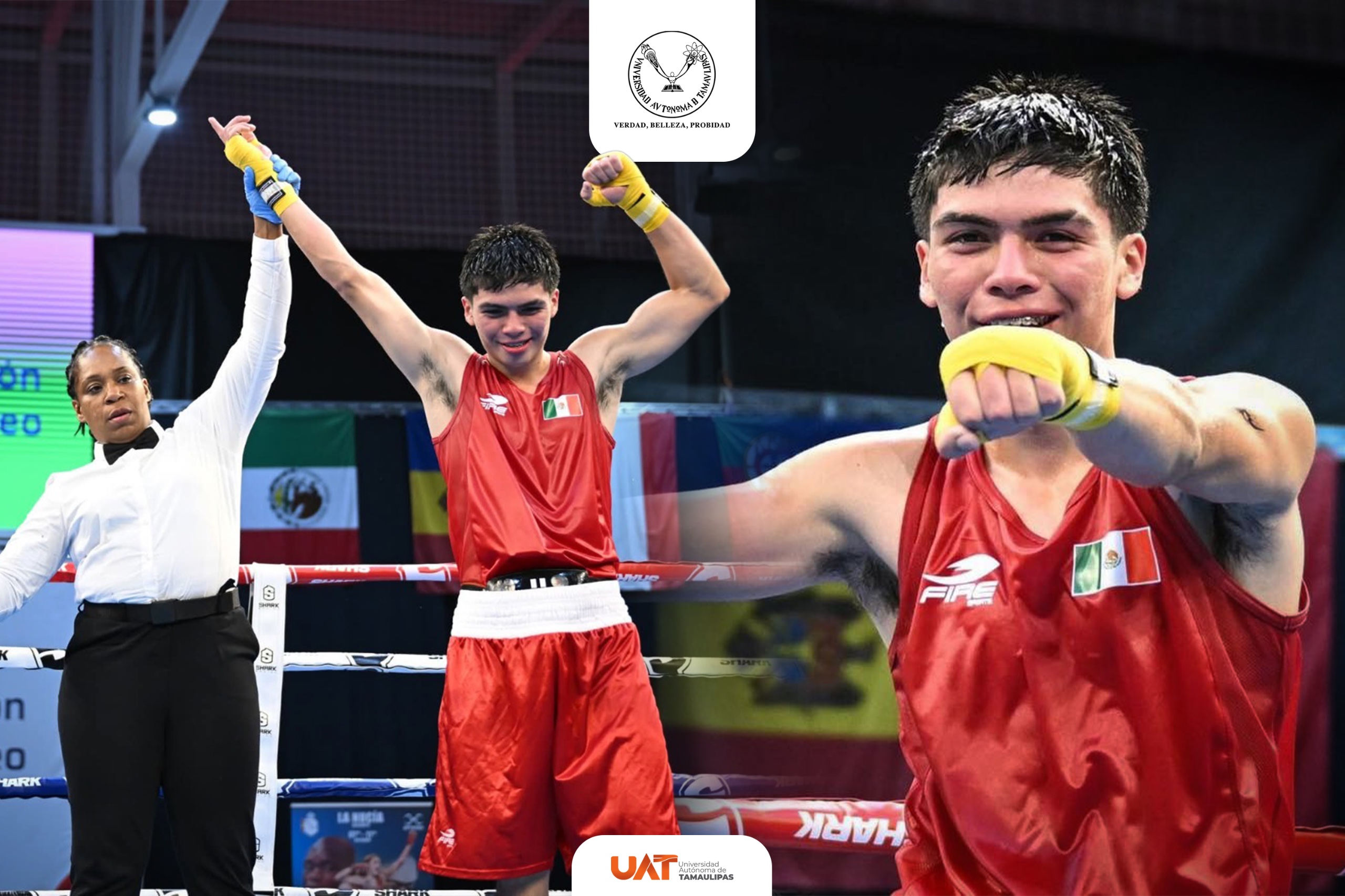 Estudiante de la UAT obtiene bronce en torneo de boxeo en España