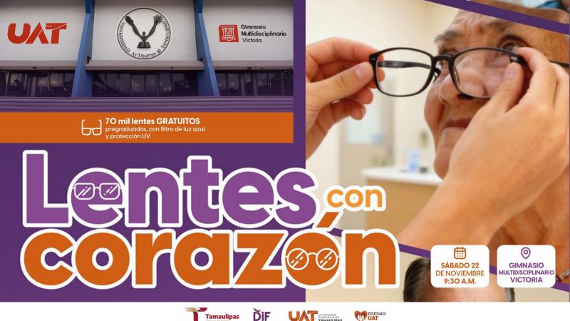 Anuncia la UAT jornada de entrega gratuita de 70 mil lentes